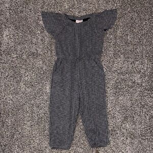 Gray Striped Kids Jumper
